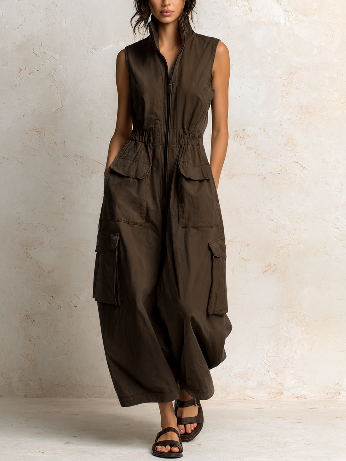 Didith | Salopette Cargo con Zip