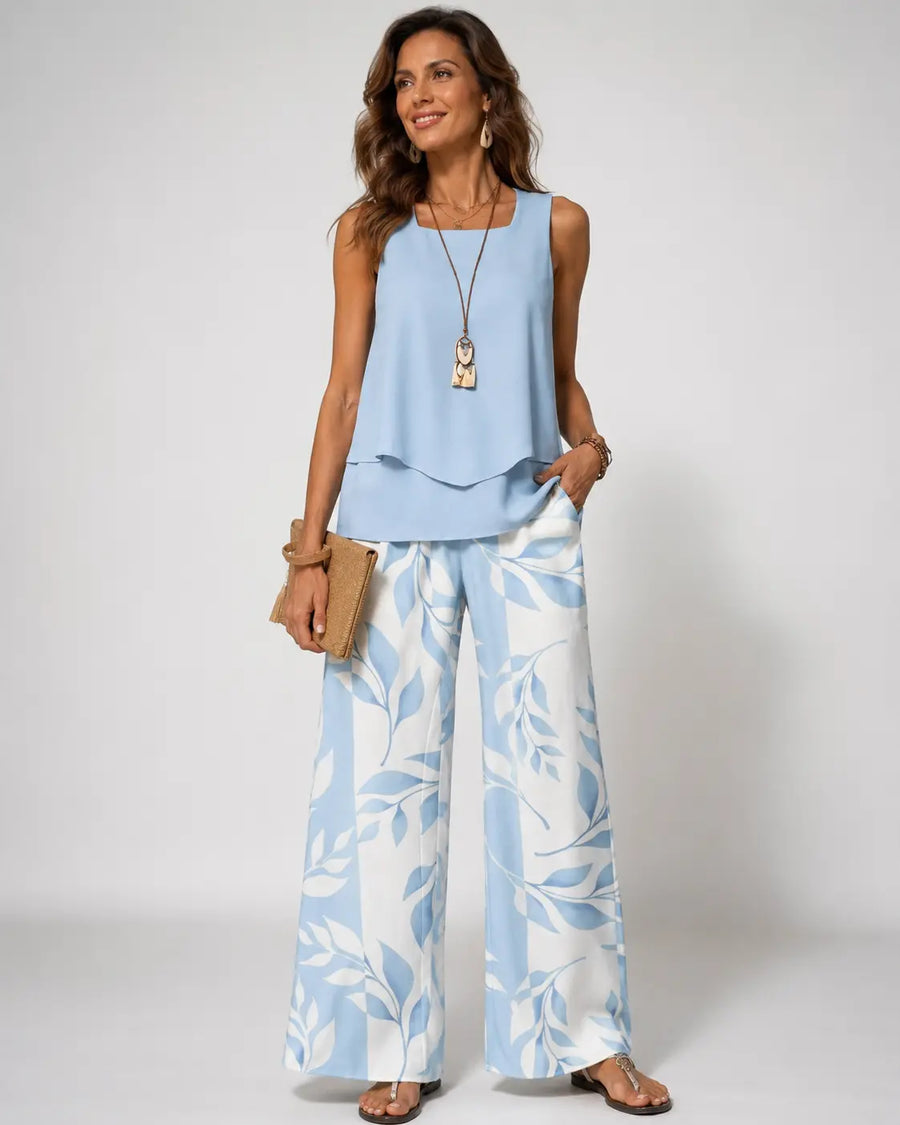 Livia | Completo Due Pezzi con Pantaloni Botanici