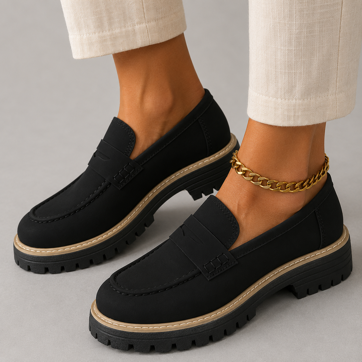 Alona | Mocassini Casual con Platform
