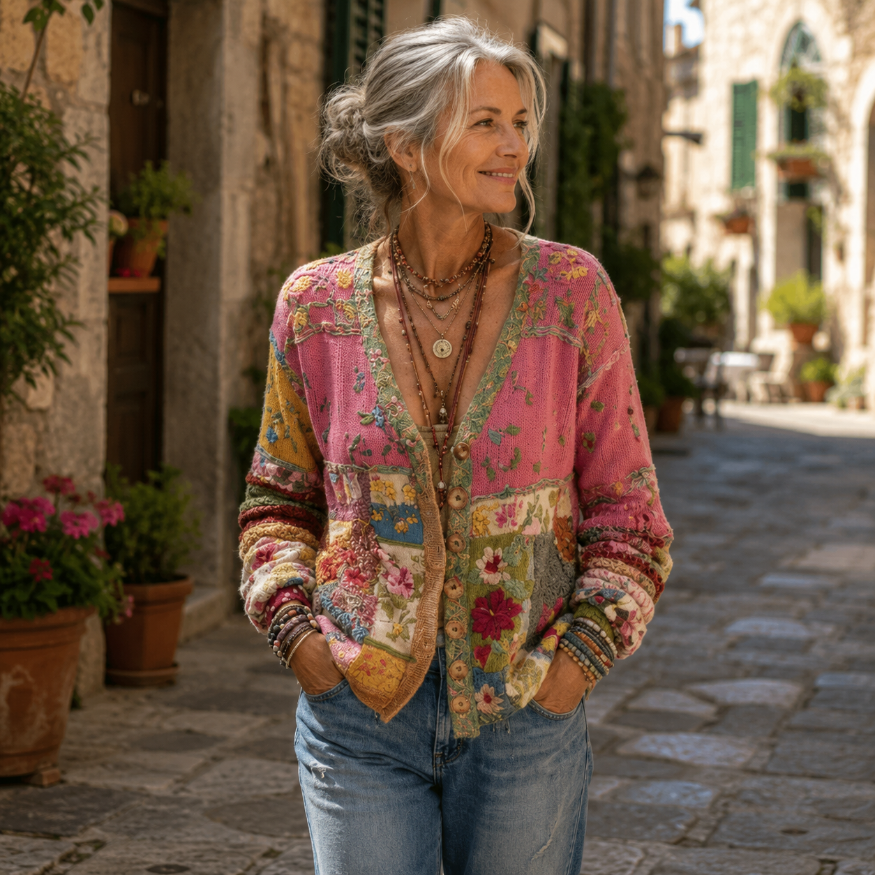 Magui | Cardigan Boho Patchwork
