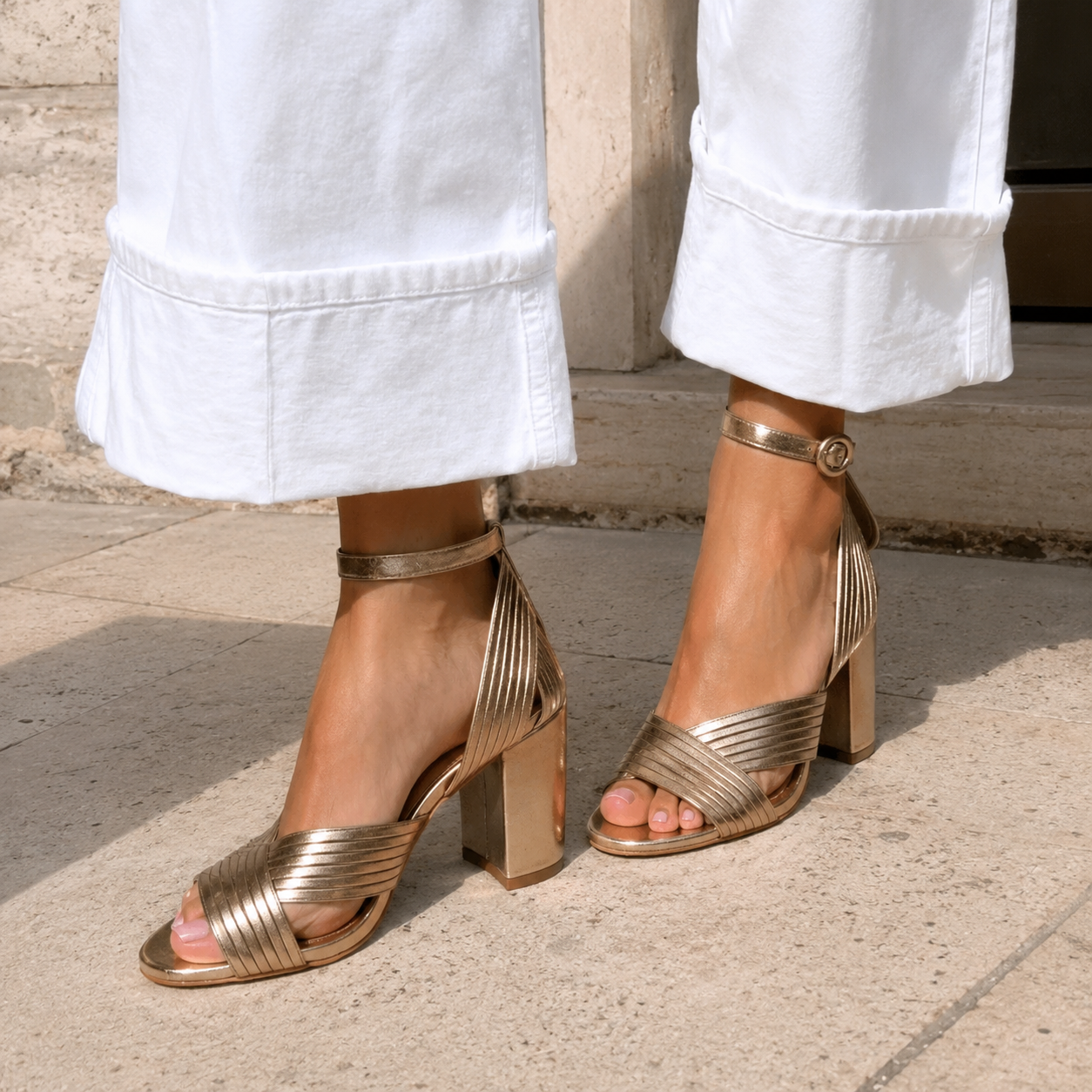 Emma | Sandali Eleganti con Tacco Largo