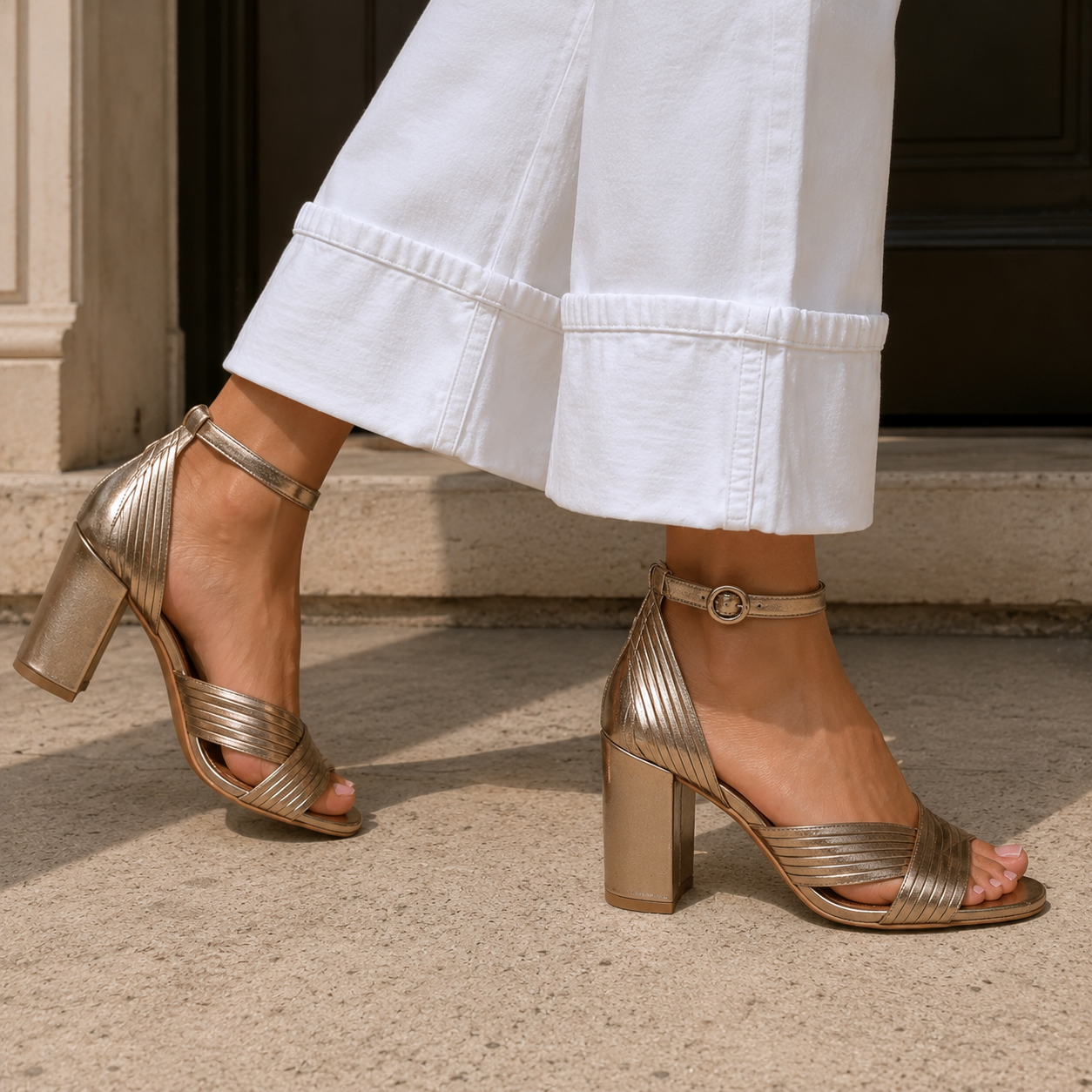 Emma | Sandali Eleganti con Tacco Largo
