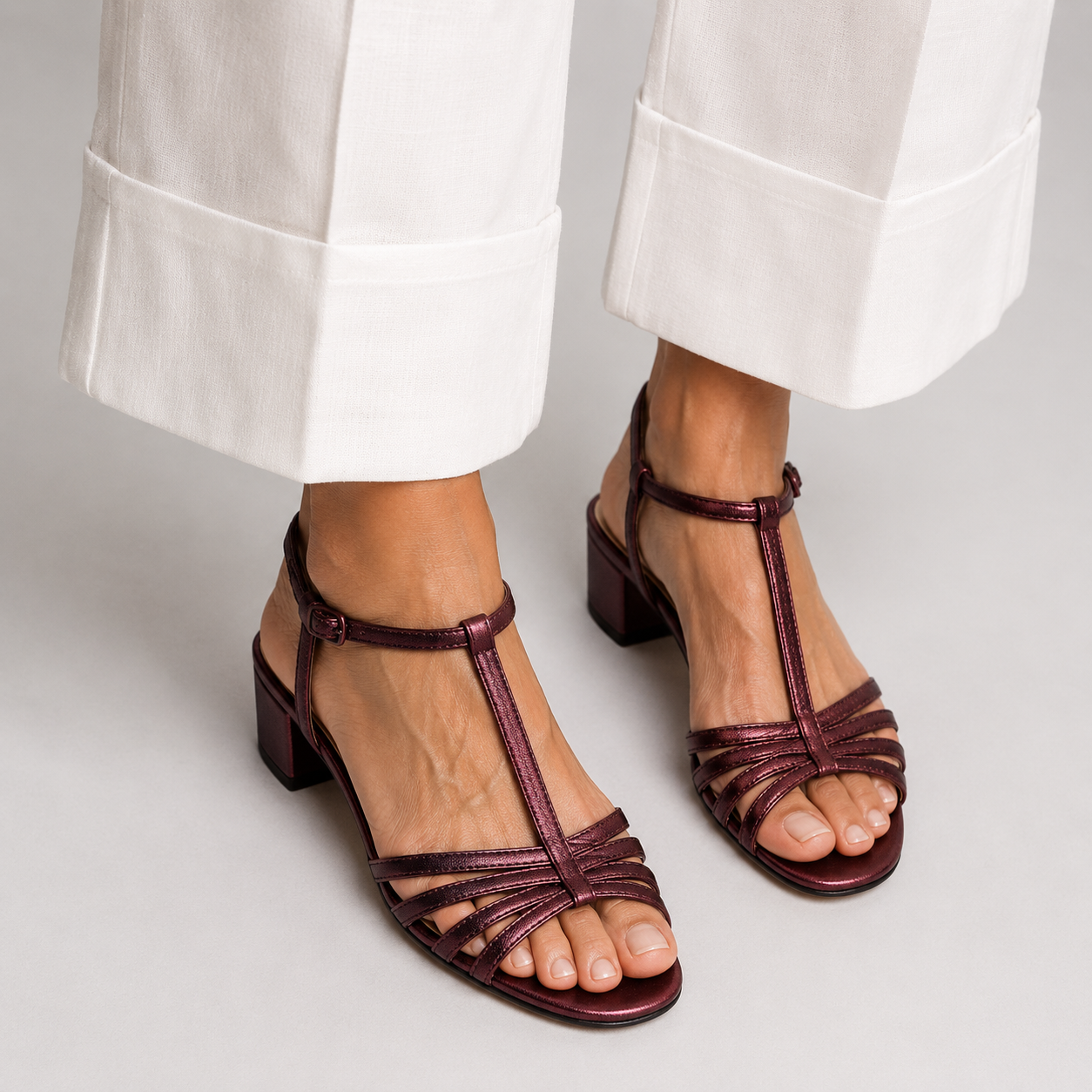 Erica | Sandali Eleganti con Tacco Basso