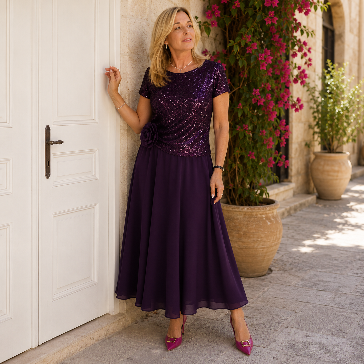 Tiziana | Abito Elegante con Gonna Lunga