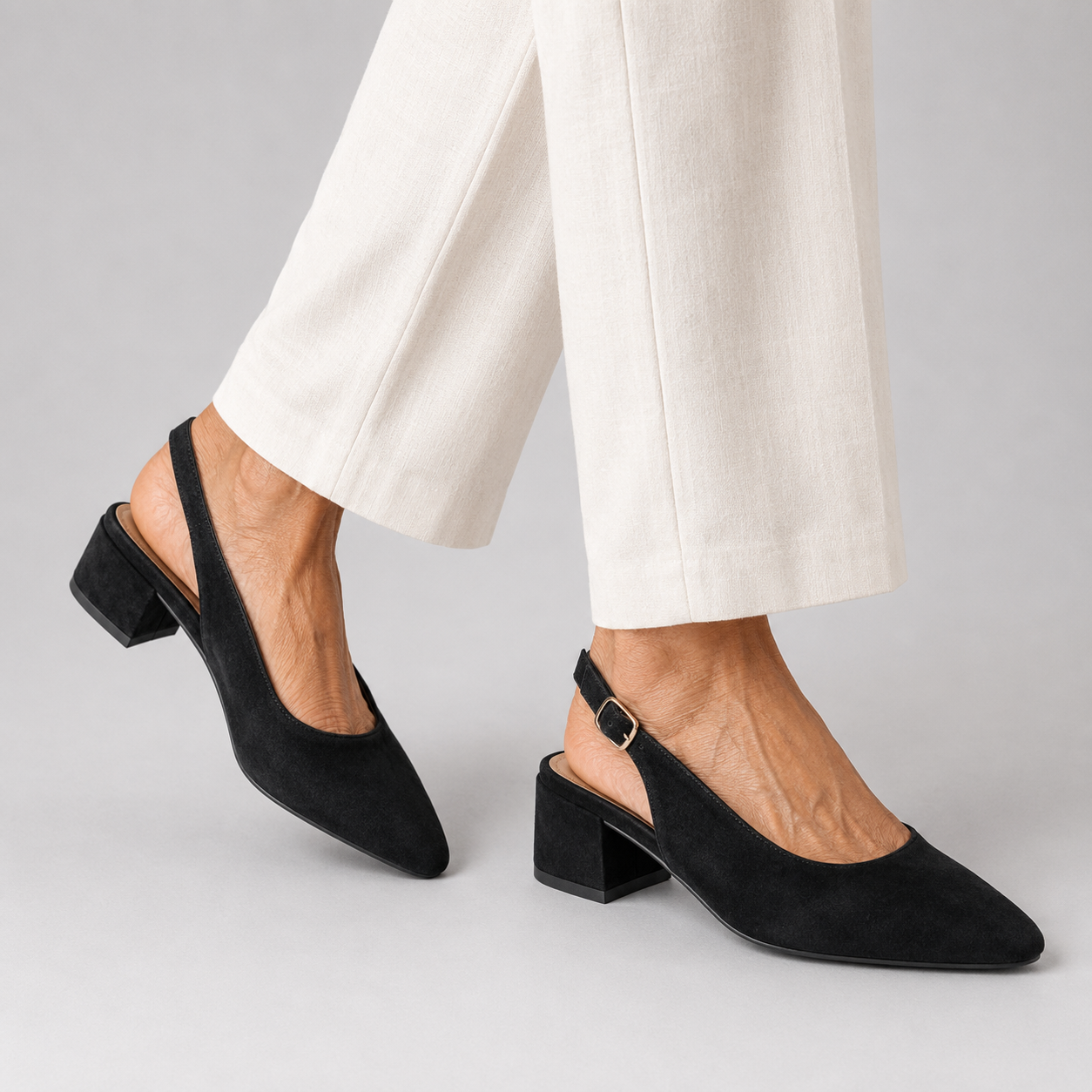 Fabiola | Décolleté Slingback con Tacco Basso