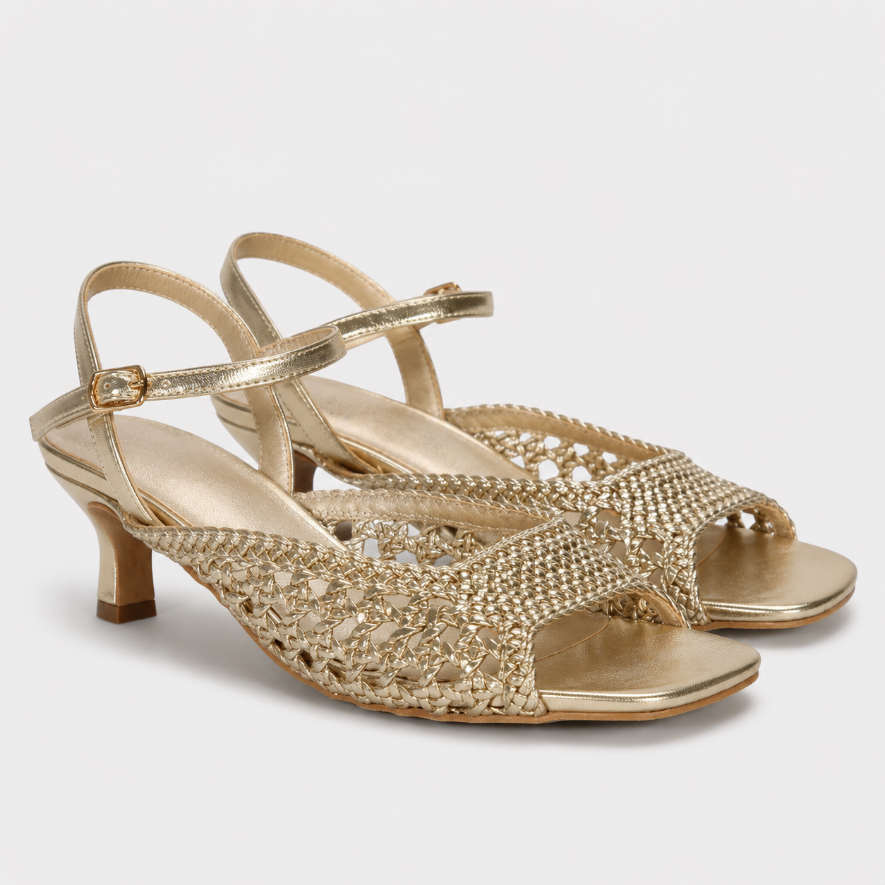 Ornella | Sandali Slingback Traforati con Tacco
