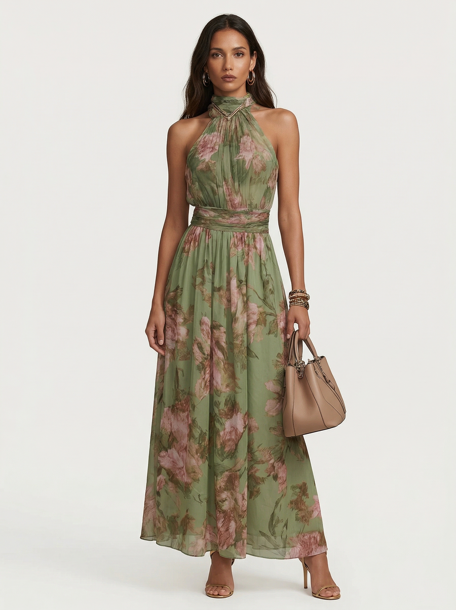 Aurora | Abito Halter Floreale