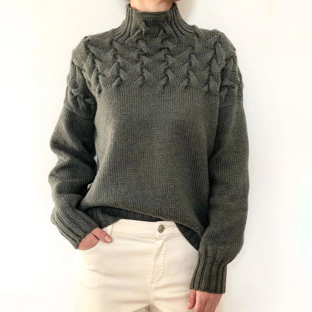 Loretta | Maglione a Collo Alto Morbido e Avvolgente