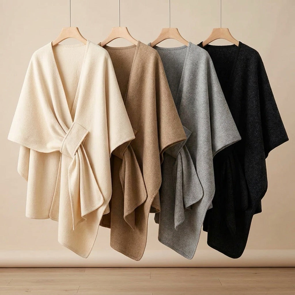 Akari | Poncho con Passante Frontale