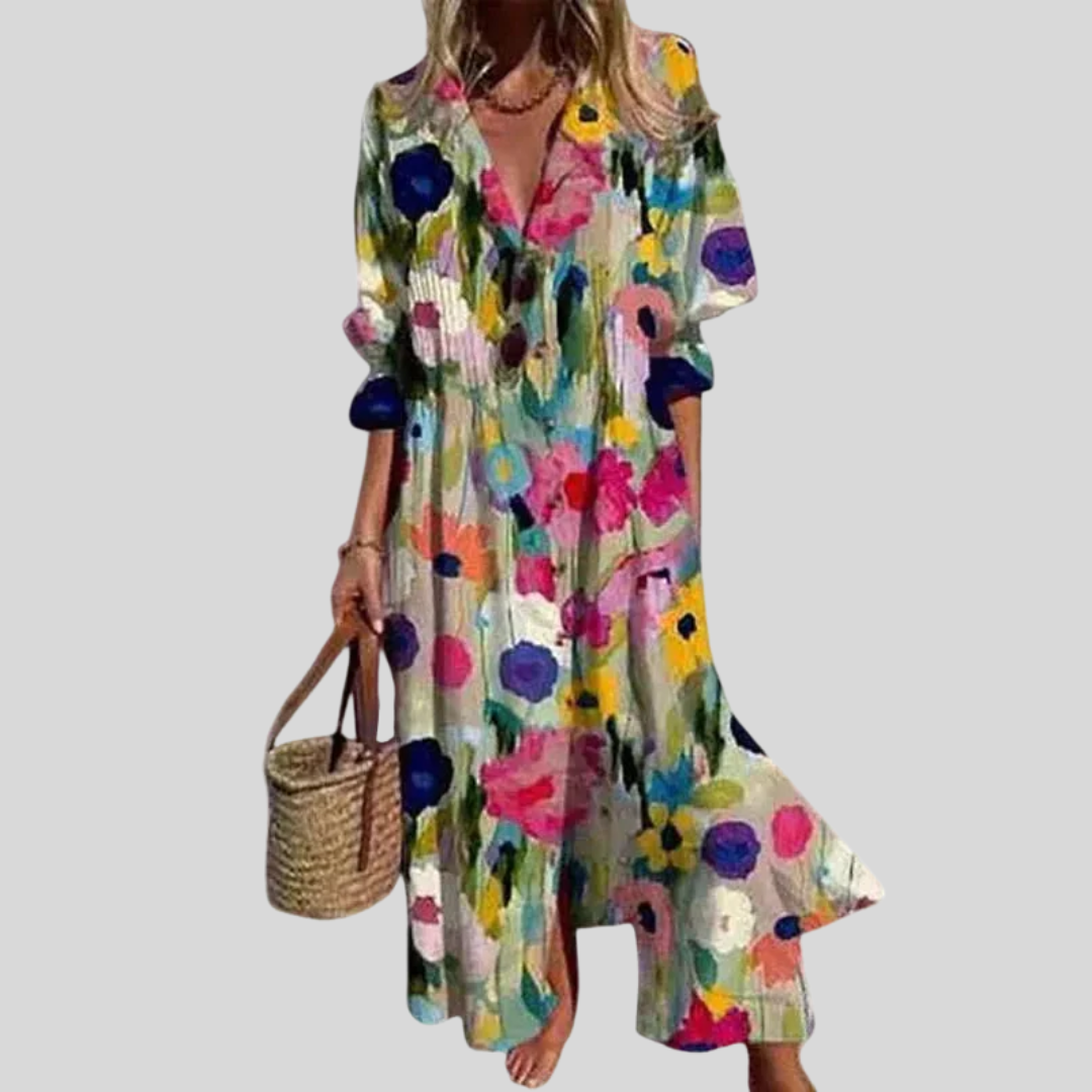 Fiorella | Abito Maxi Boho Eleganza Fluida