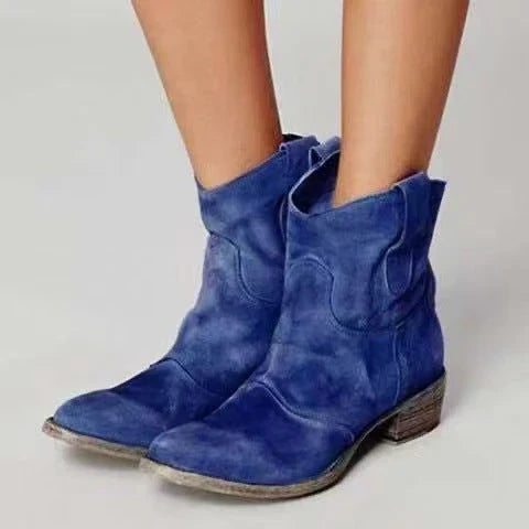 Virginia | Stivaletti in Camoscio dallo Stile Western