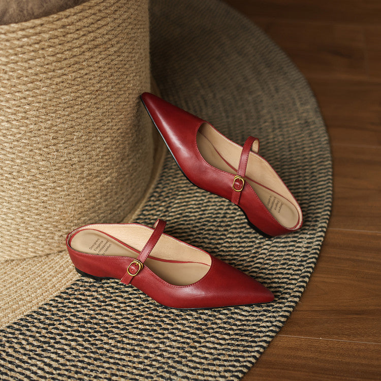 Luna | Mules Mary Jane a Punta