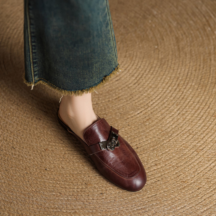 Mariagrazia | Mules Mocassino con Fibbia