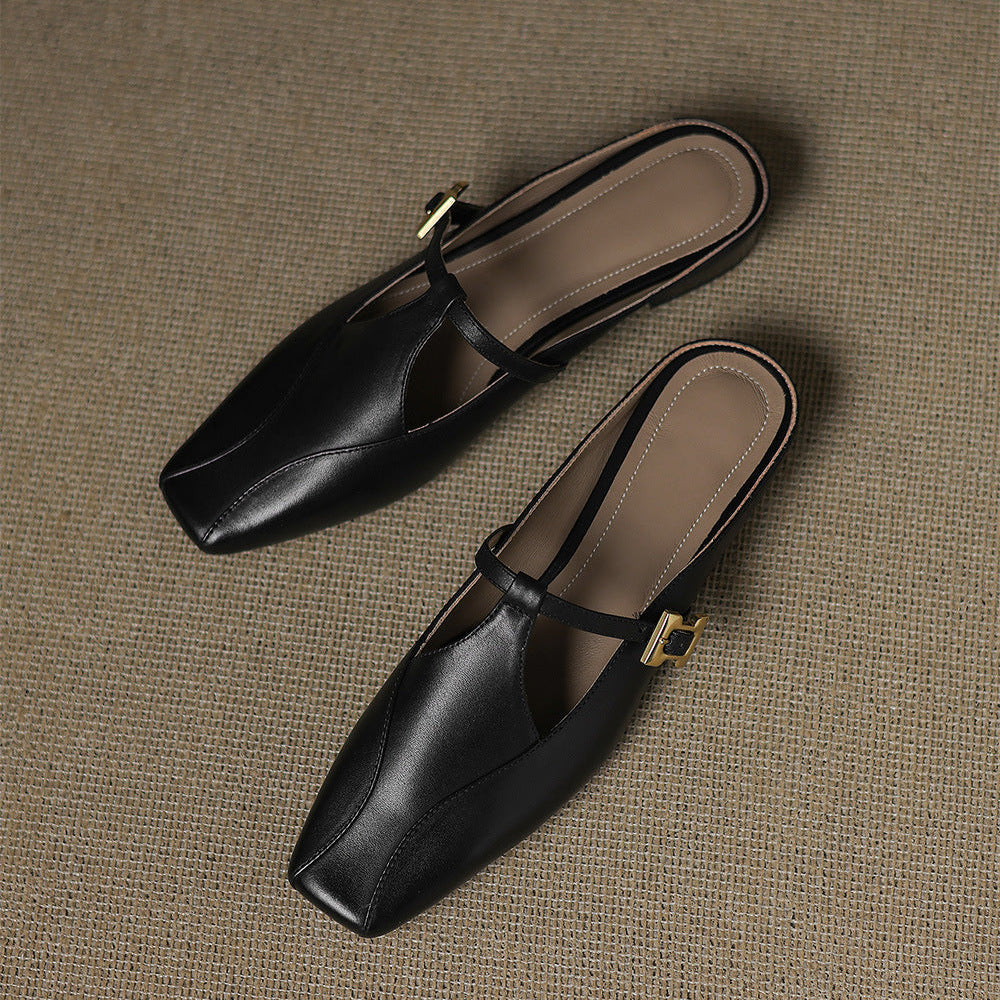 Lavinia | Mules con Cinturino a T