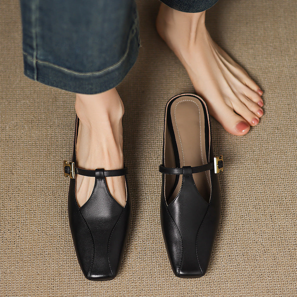 Lavinia | Mules con Cinturino a T