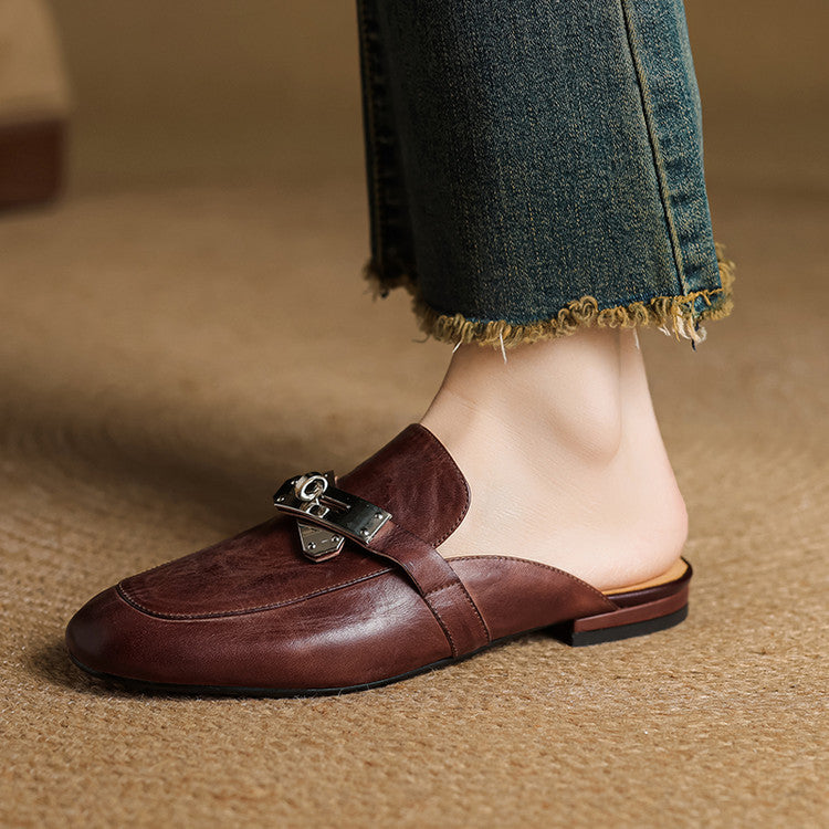 Mariagrazia | Mules Mocassino con Fibbia