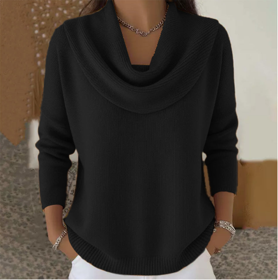 Calista | Maglione con Collo Drappeggiato