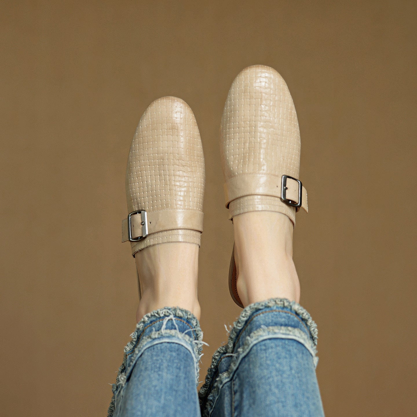 Angela | Mules Intrecciate con Fibbia