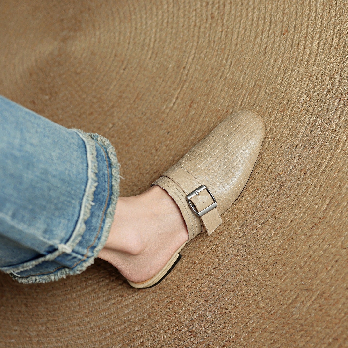 Angela | Mules Intrecciate con Fibbia