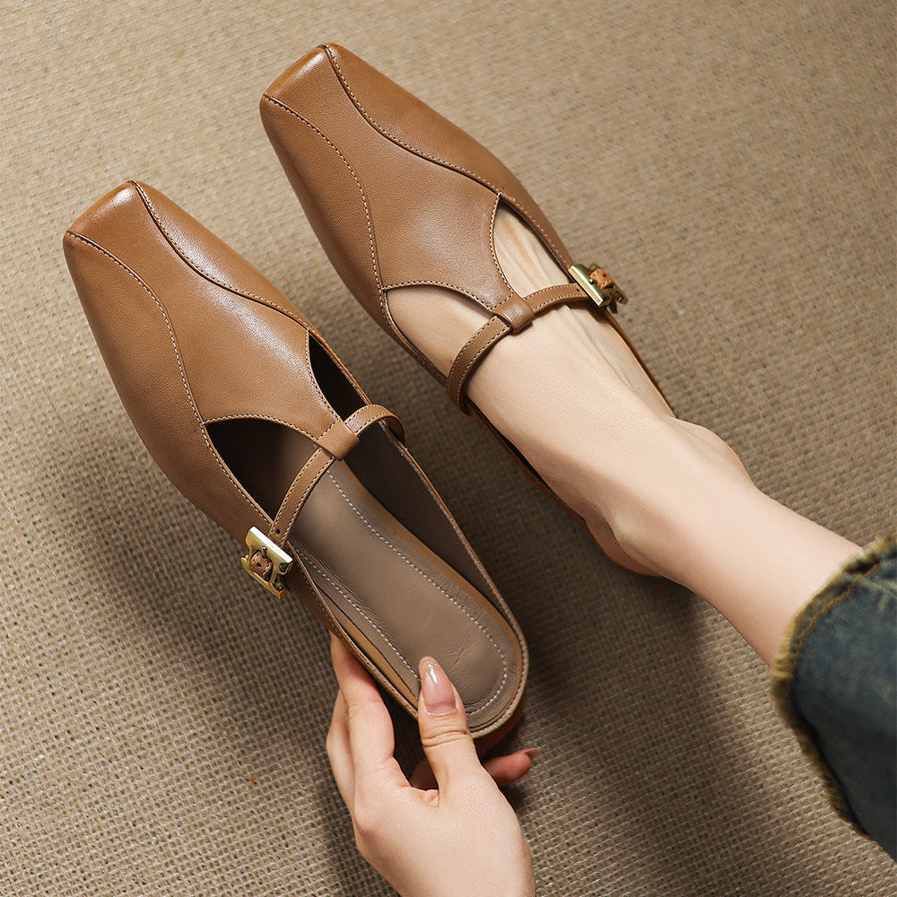 Lavinia | Mules con Cinturino a T