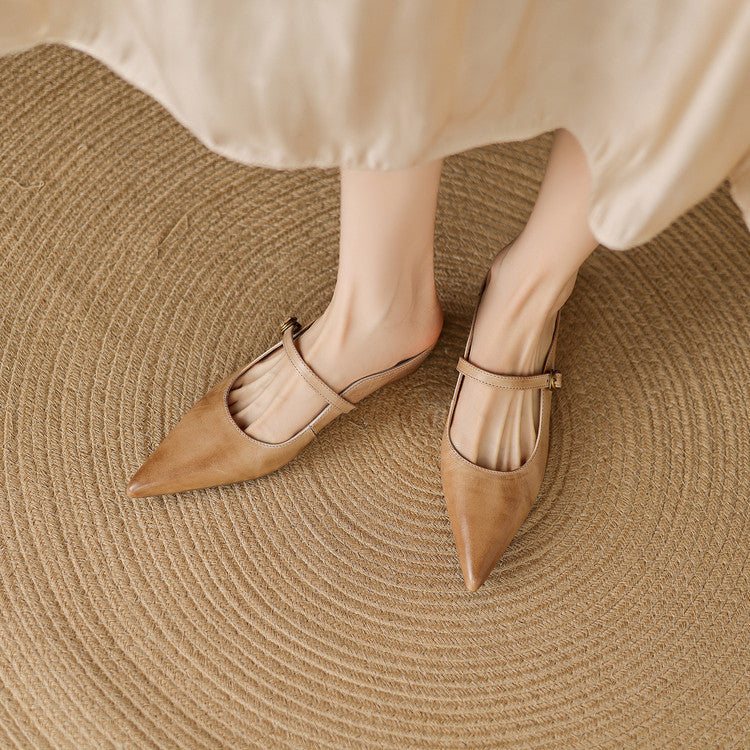 Luna | Mules Mary Jane a Punta