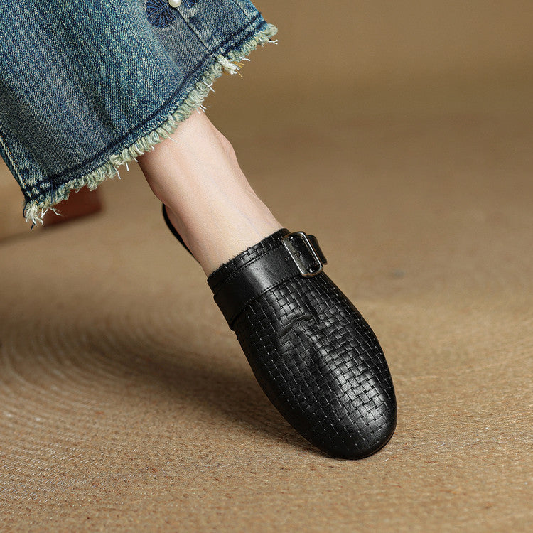 Angela | Mules Intrecciate con Fibbia