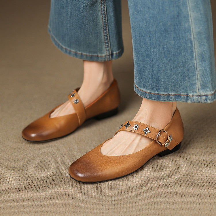 Kylen | Ballerine Mary Jane con Borchie