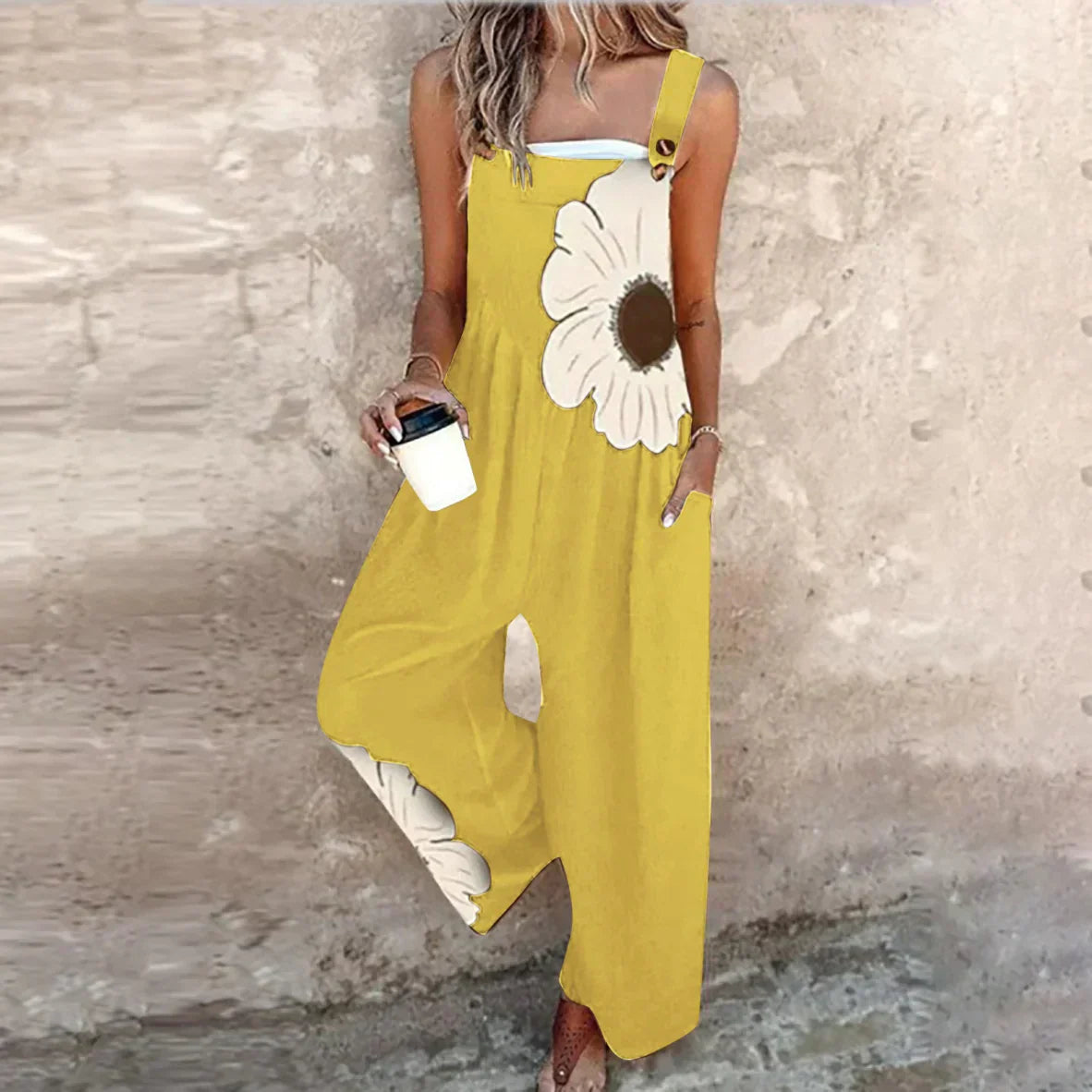 Roberta | Salopette con Maxi Fiore