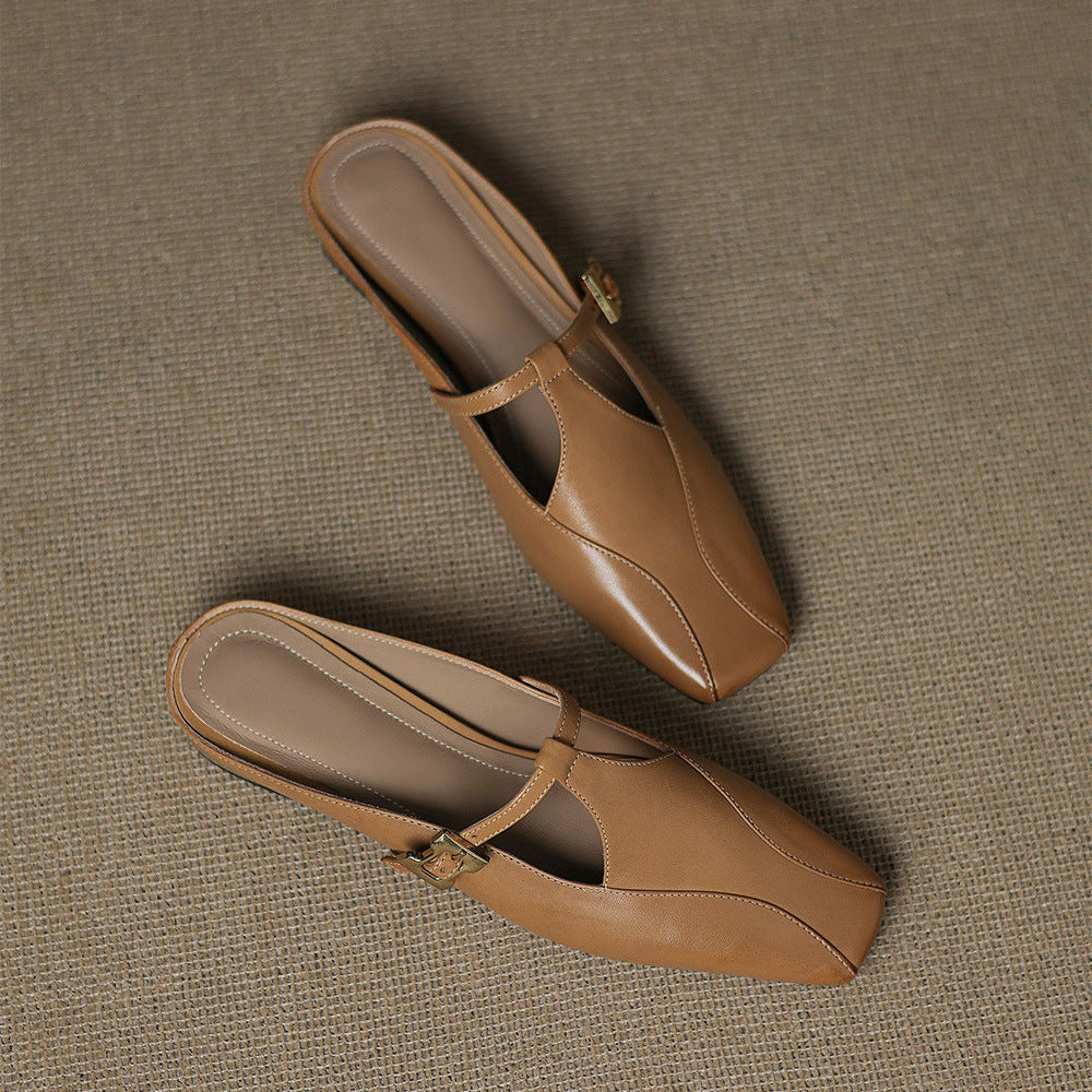 Lavinia | Mules con Cinturino a T
