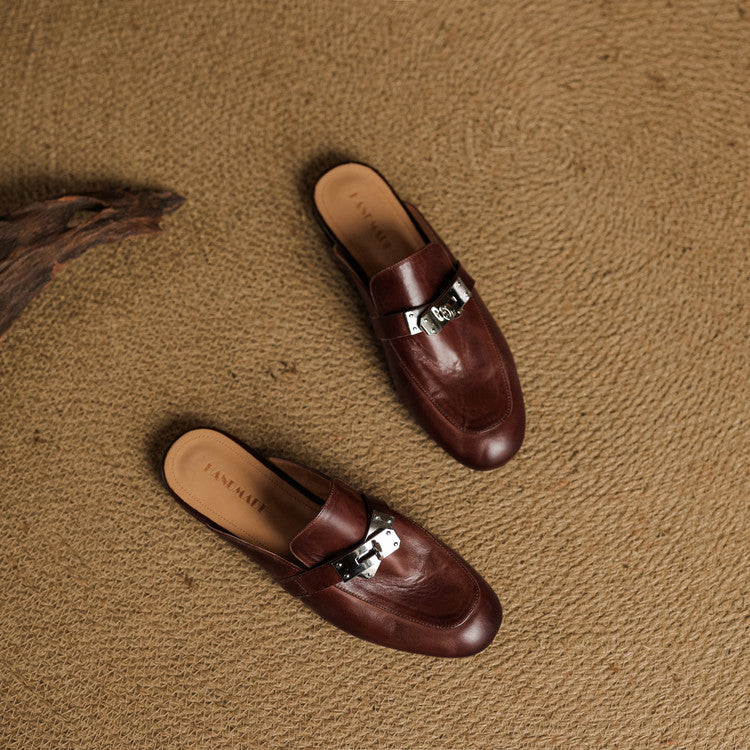 Mariagrazia | Mules Mocassino con Fibbia
