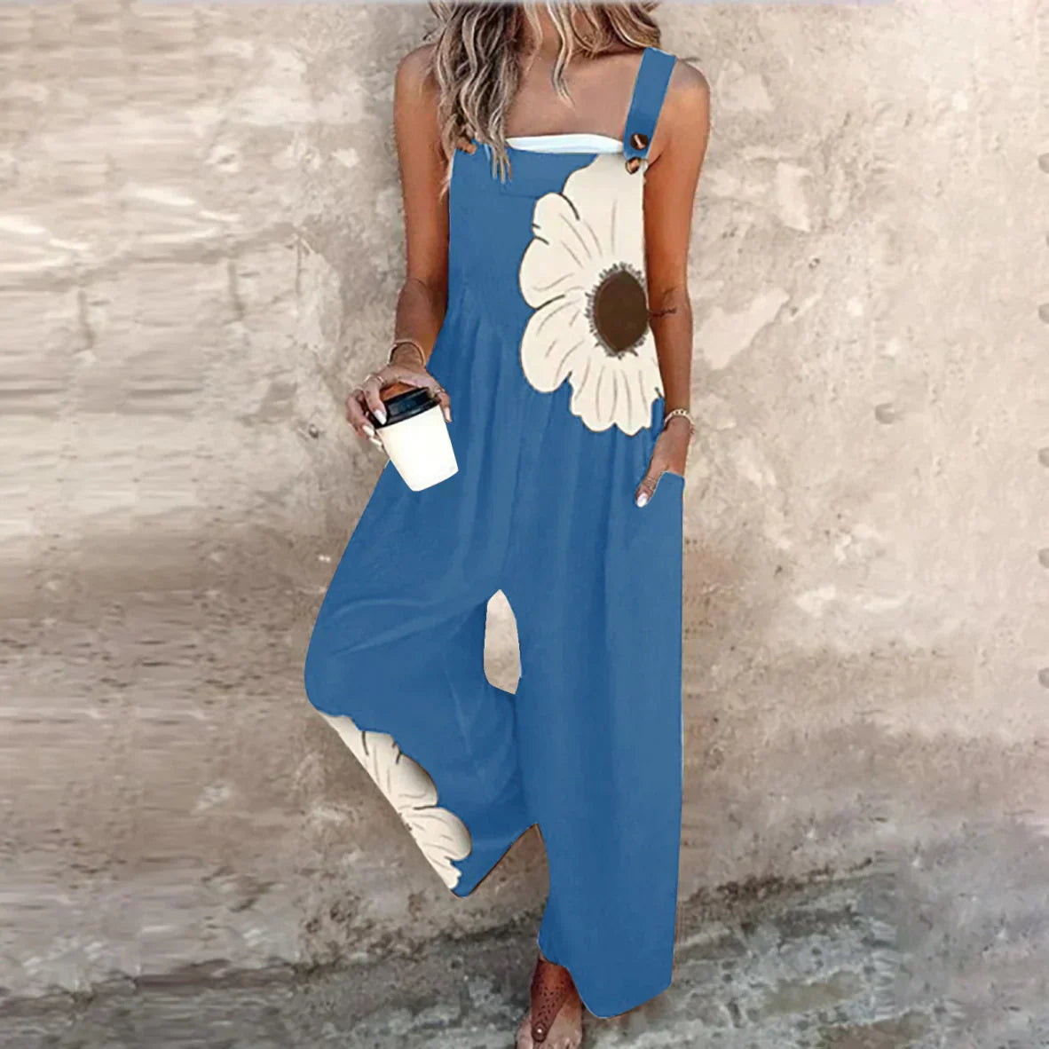 Roberta | Salopette con Maxi Fiore