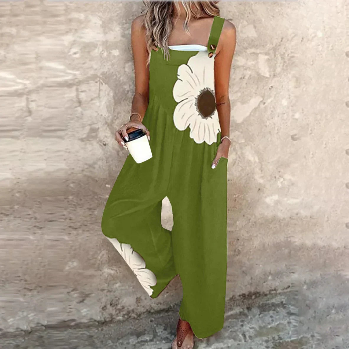 Roberta | Salopette con Maxi Fiore
