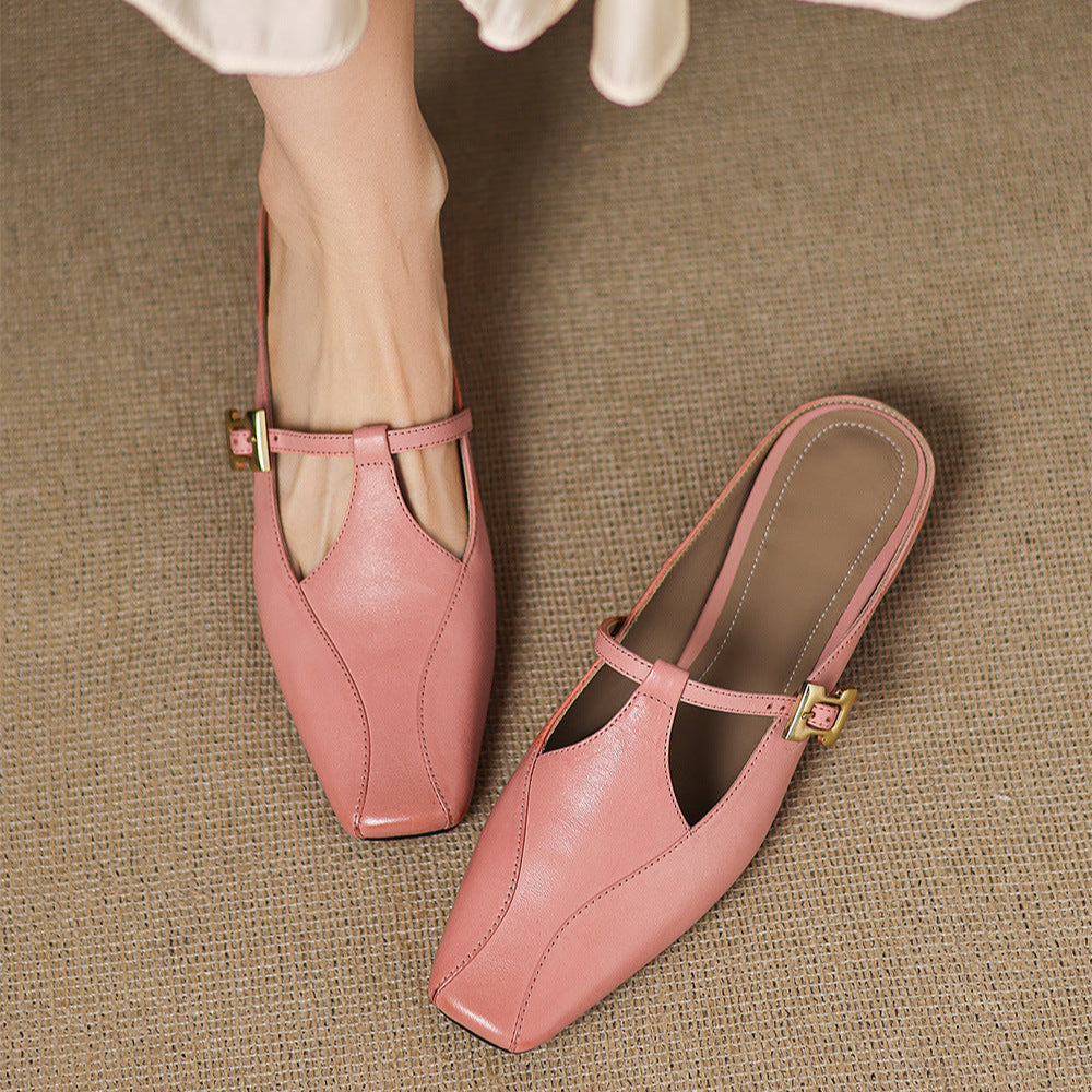 Lavinia | Mules con Cinturino a T