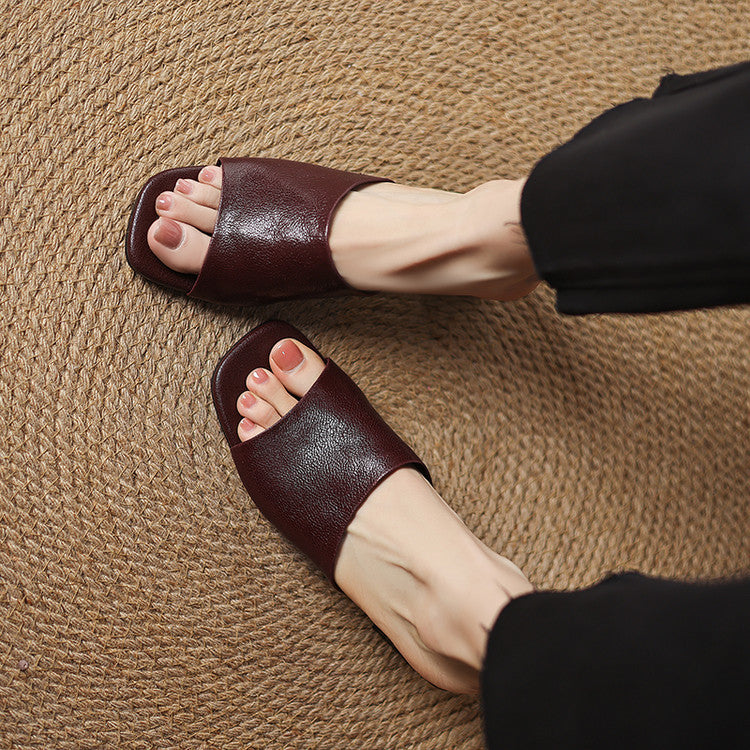 Julia | Mules Open Toe con Tacco