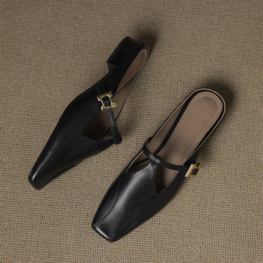 Lavinia | Mules con Cinturino a T