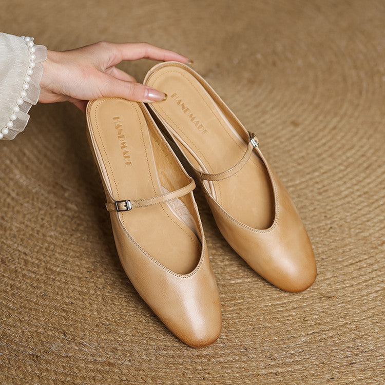 Luciana | Mules Mary Jane a Punta Mandorla