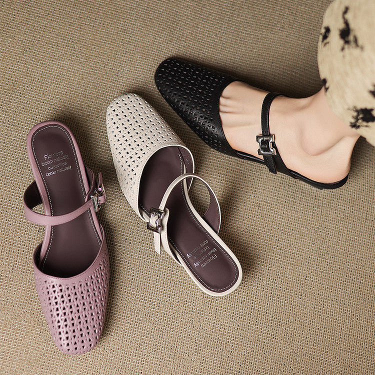 Lou | Mules Traforate con Cinturino