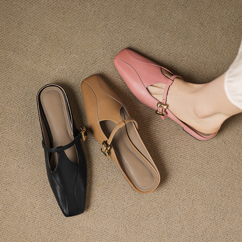 Lavinia | Mules con Cinturino a T