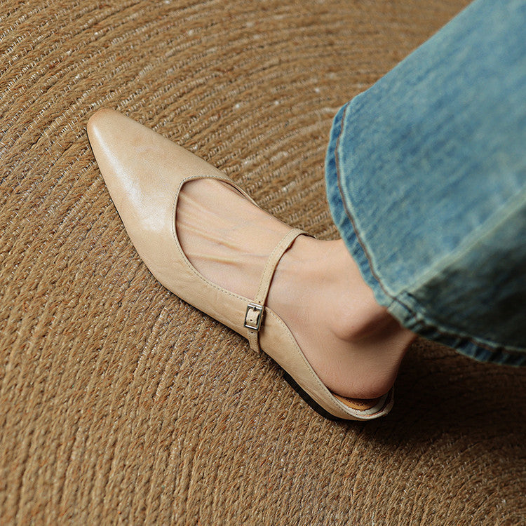 Verdiana | Ballerine a Punta con Cinturino