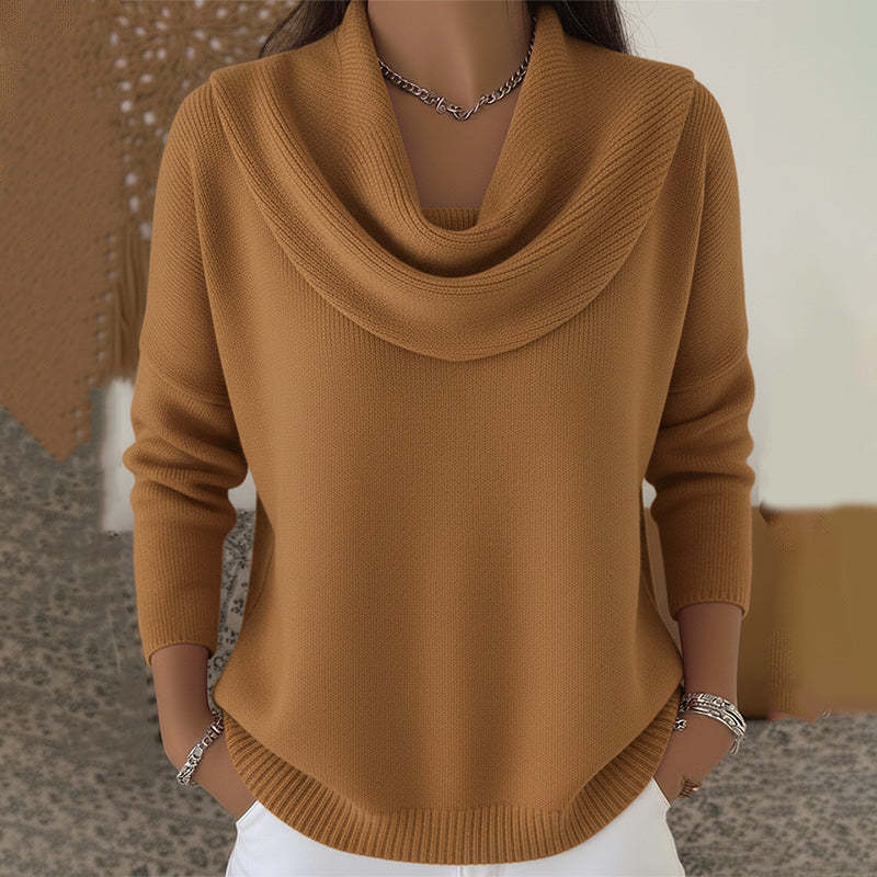 Calista | Maglione con Collo Drappeggiato