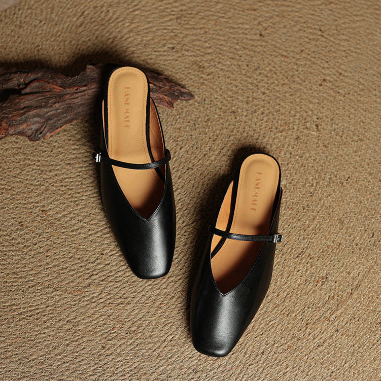 Carol | Mules Mary Jane a Punta Quadrata