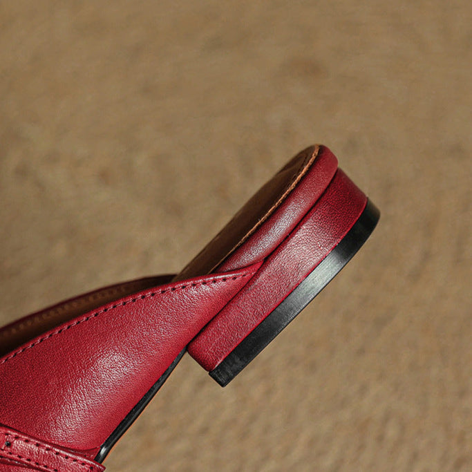 Carol | Mules Mary Jane a Punta Quadrata