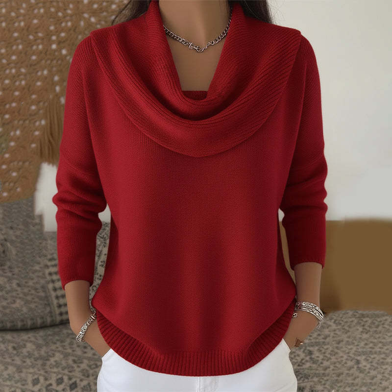 Calista | Maglione con Collo Drappeggiato