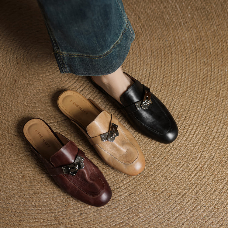 Mariagrazia | Mules Mocassino con Fibbia