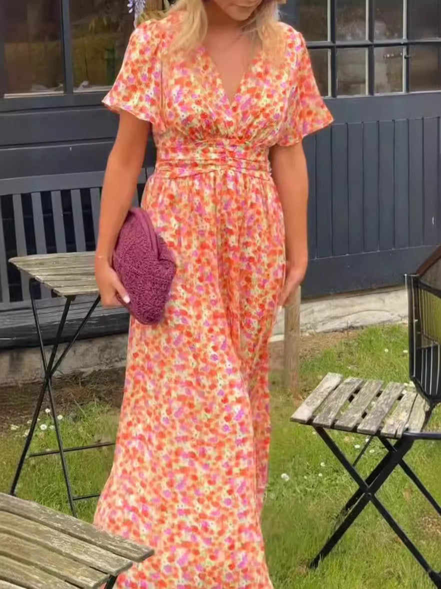 Margherita | Abito Midi Floreale Eleganza Naturale