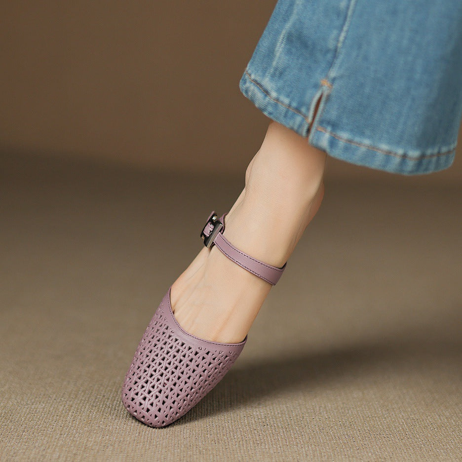 Lou | Mules Traforate con Cinturino