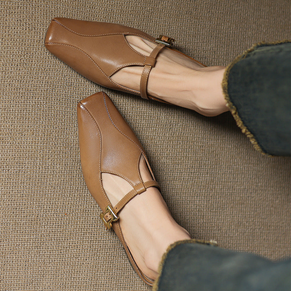 Lavinia | Mules con Cinturino a T