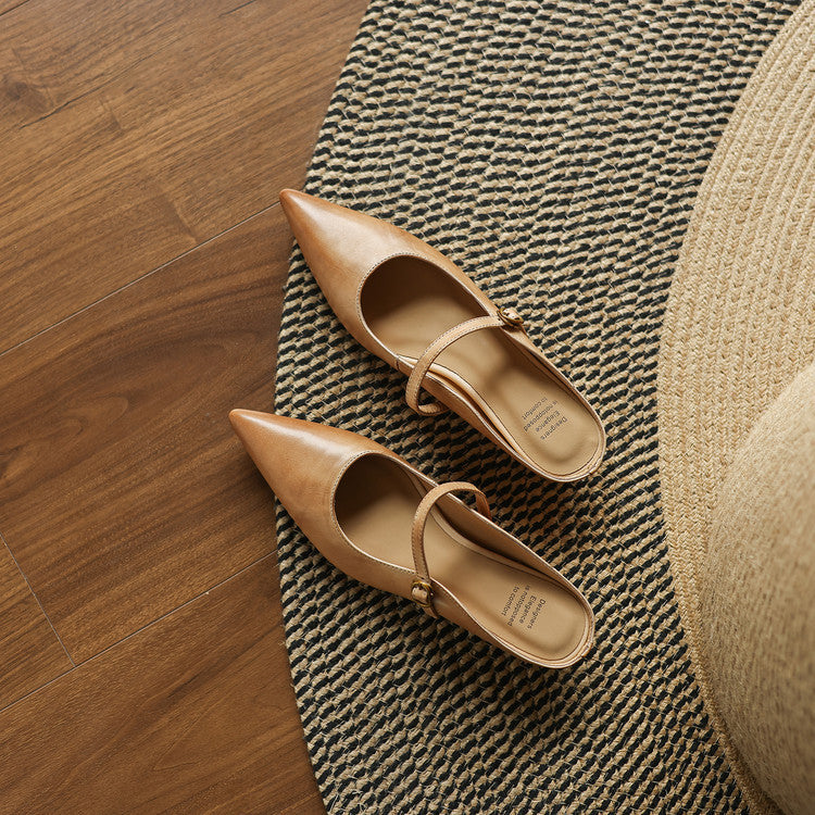 Luna | Mules Mary Jane a Punta