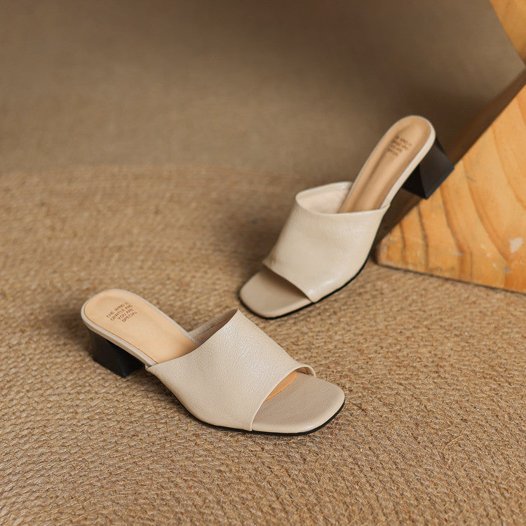 Julia | Mules Open Toe con Tacco