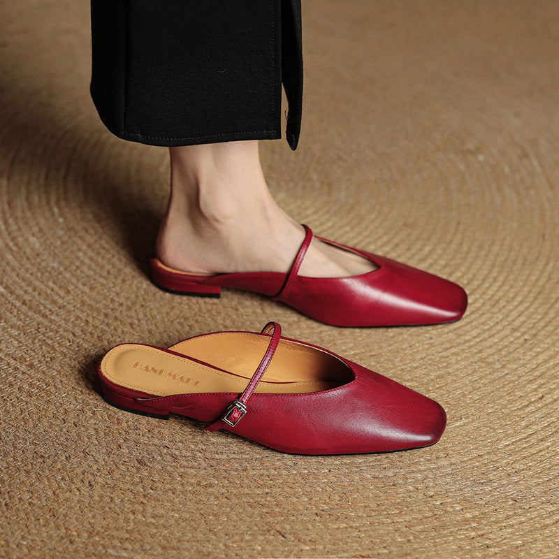 Carol | Mules Mary Jane a Punta Quadrata
